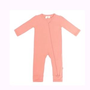 NWT Kyte BABY Zip Romper, Terracotta (RETIRED) 3-6